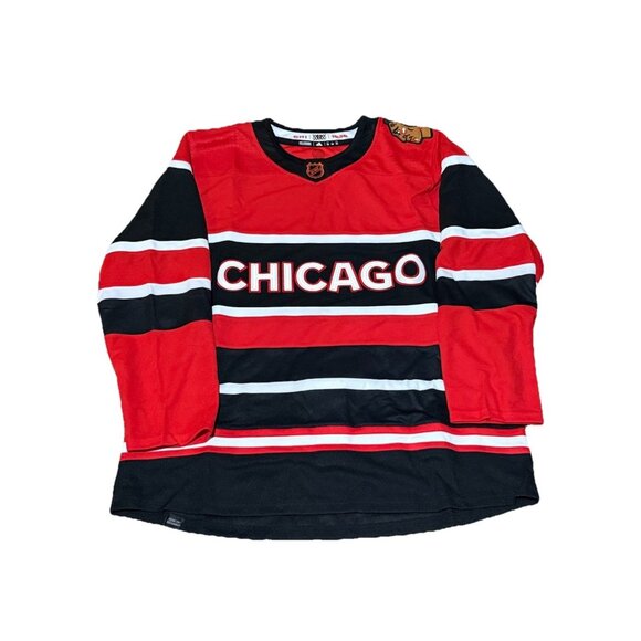 Adidas Chicago Blackhawks Authentic Reverse Retro Hockey Jersey Men’s Size 52